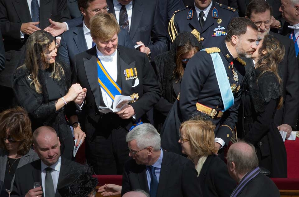 Papa Francisco I misa entronizacion Princesa Maxima, Principe Guillermo, Principe Felipe, Princesa Letizia