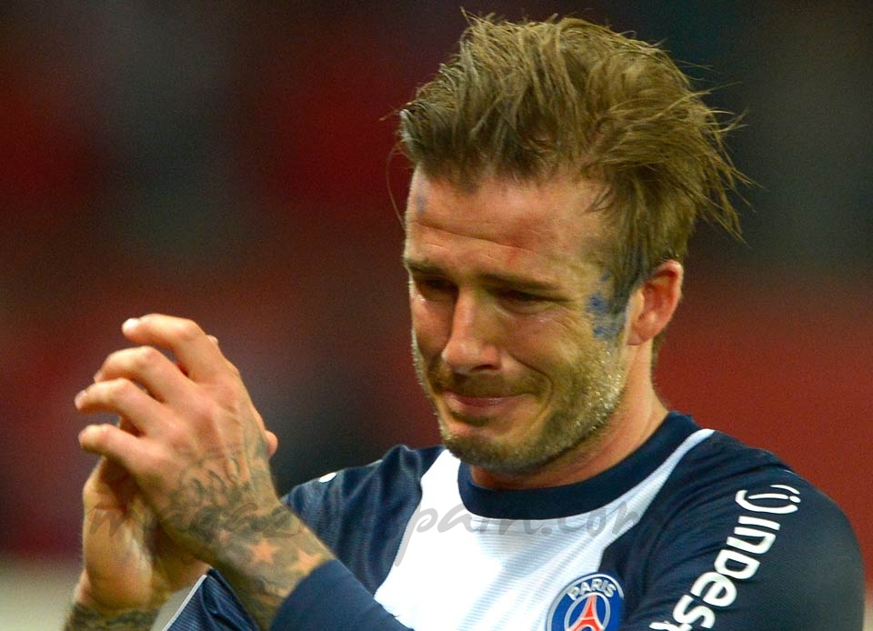 beckham lloró