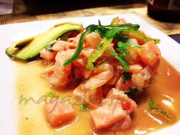 Ceviche de salmón