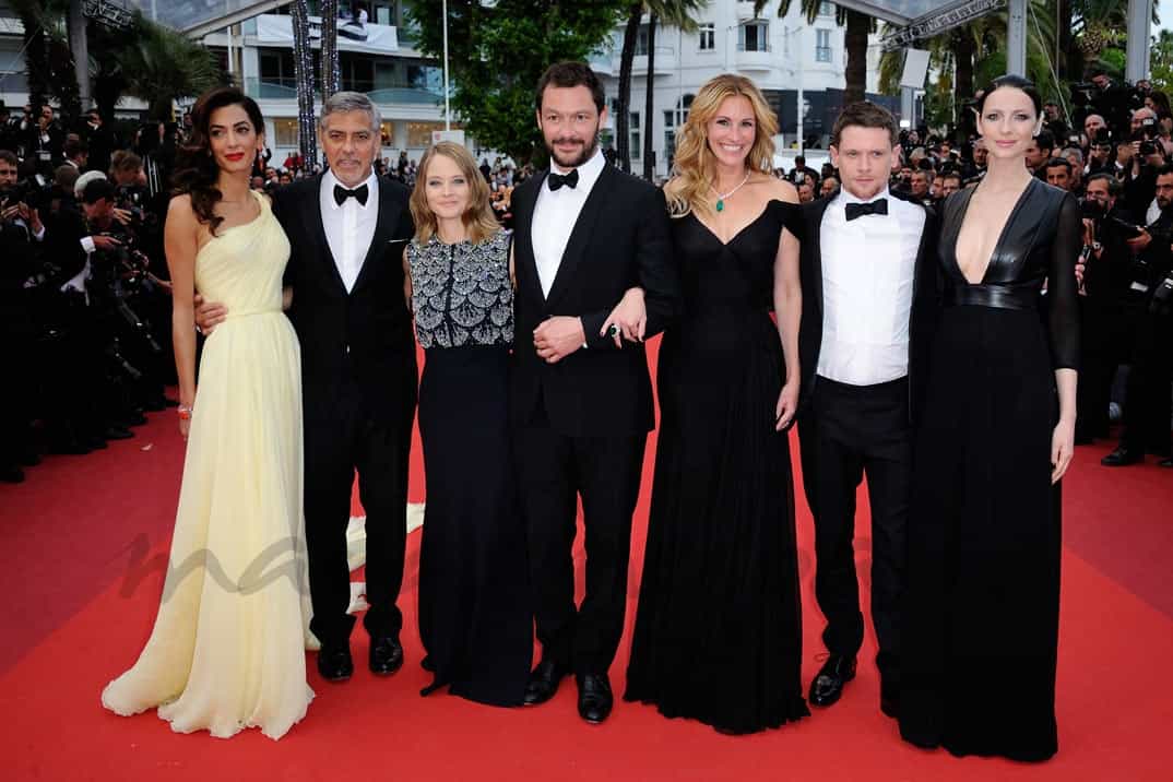 George Clooney, Amal Clooney, Julia Roberts, Jodie Foster, Caitriona Balfe, Jack O'Connell, Dominic West 