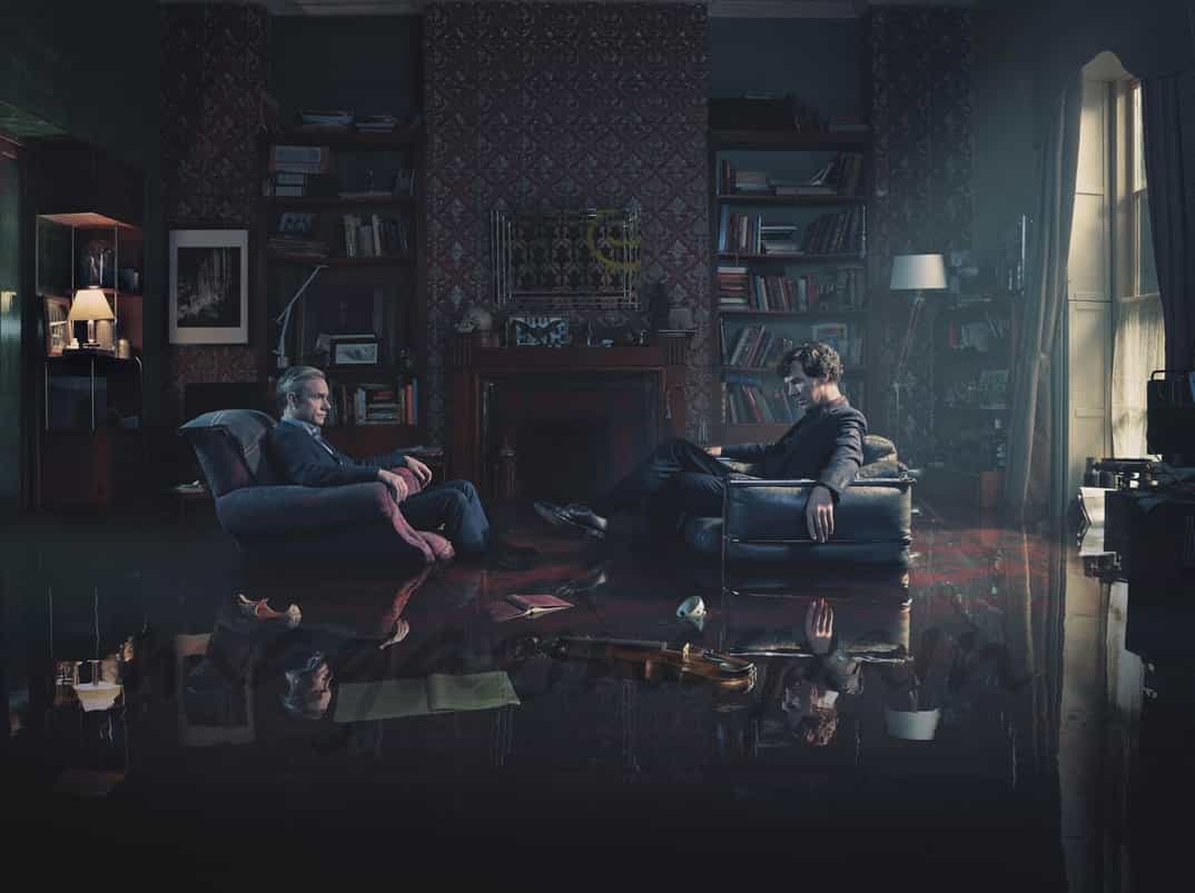 Benedict Cumberbatch, Martin Freeman - Sherlock - © Hartswood Films - Todd Antony 