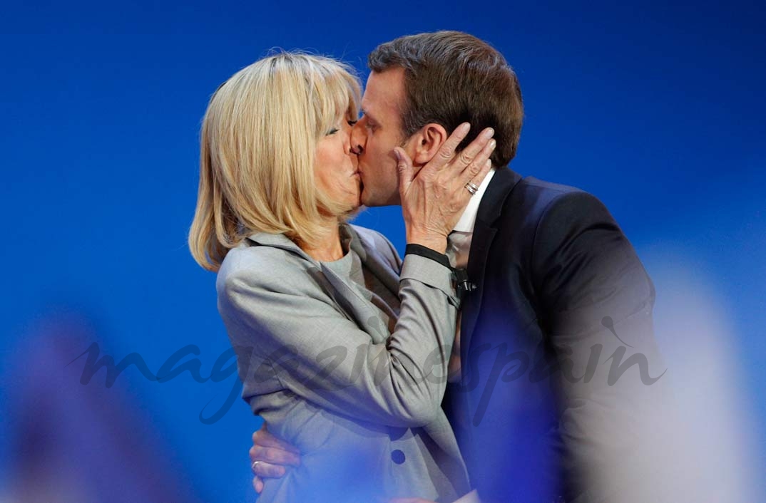 Brigitte Trogneux y Emmanuel Macron