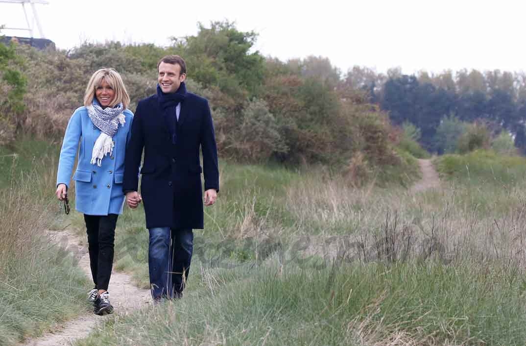 Brigitte Trogneux y Emmanuel Macron