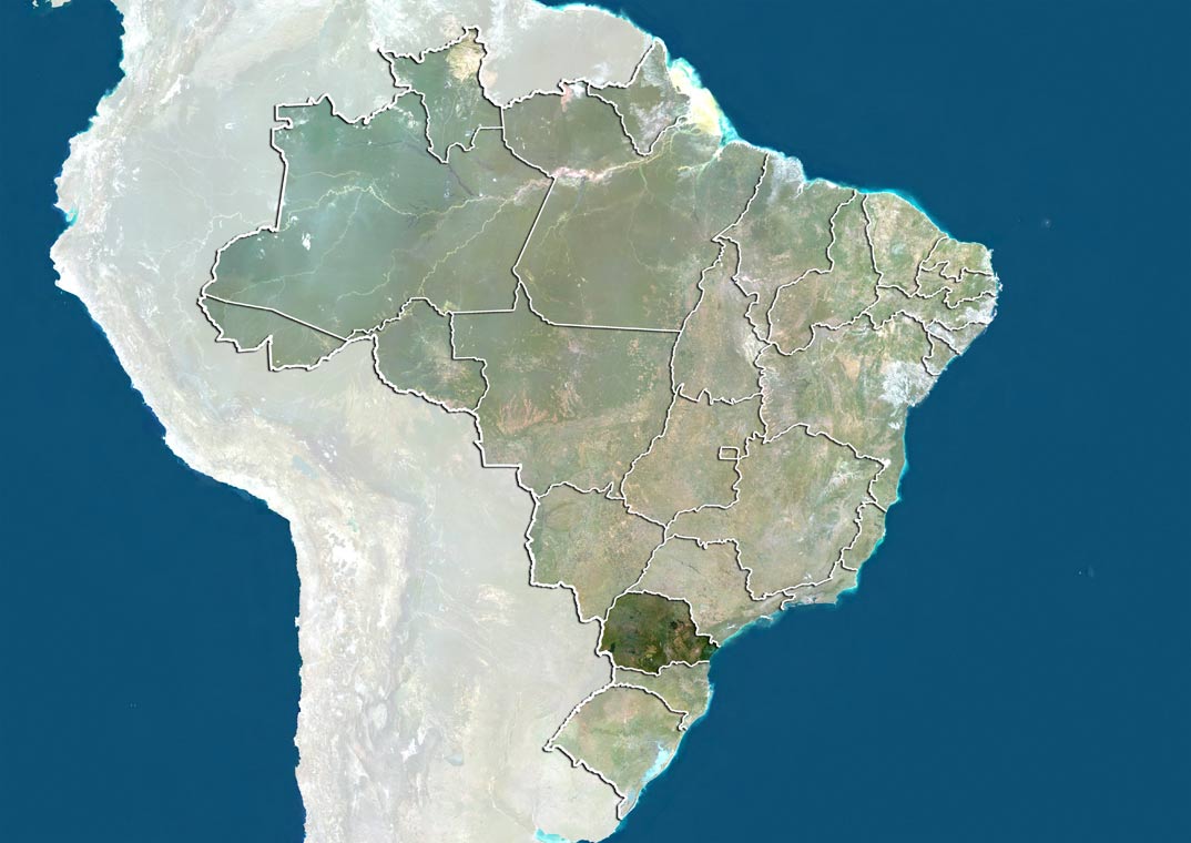 Curitiba desde el Satelite