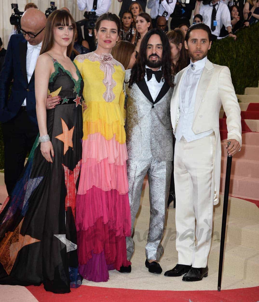 Dakota Johnsson, Carlota Casiraghi, Jared Leto