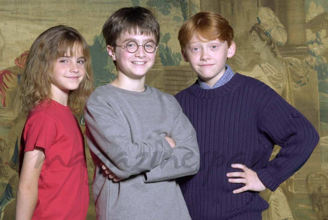 Daniel Radcliffe, Emma Watson y Rupert Grint - Harry Potter (2000)