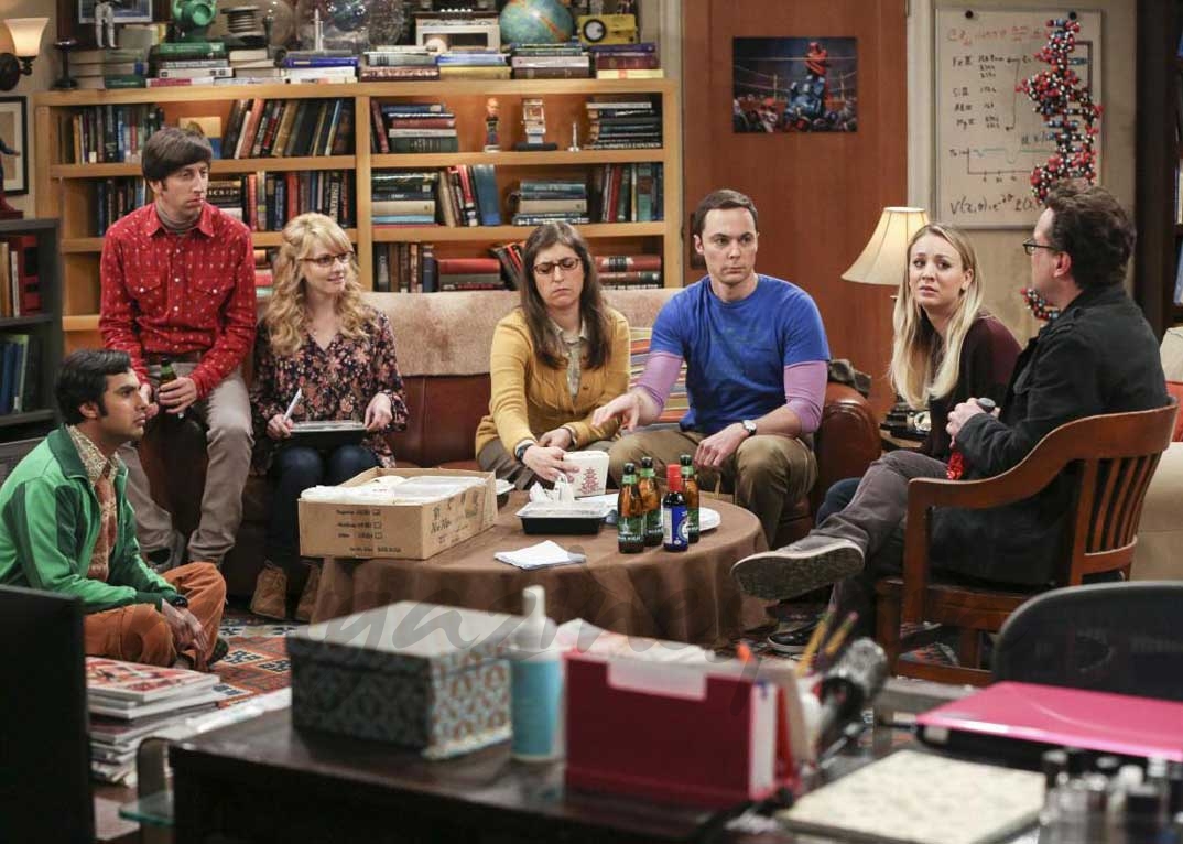 Christine Baranski, Jim Parsons, Johnny Galecki, Kaley Cuoco, Kevin Sussman - "The Big Bang Theory"-