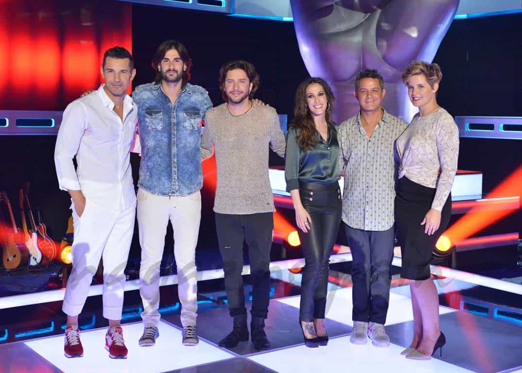 La Voz 4 - Jesus Vazquez, Melendi, Manuel Carrasco, Malú, Alejandro Sanz y Tania Llasera © Mediaset