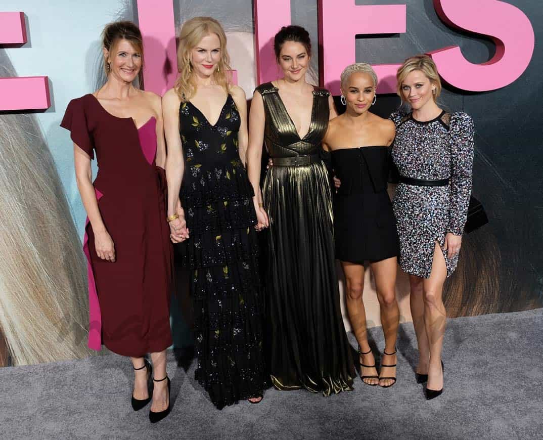 Laura Dern, Nicole Kidman, Shailene Woodley, Zoe Kravitz y Reese Witherspoon 