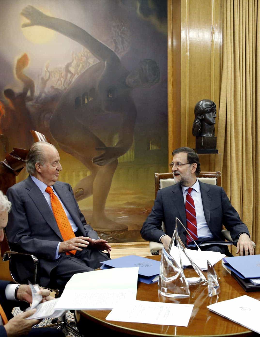 Rey don Juan Carlos y Mariano Rajoy