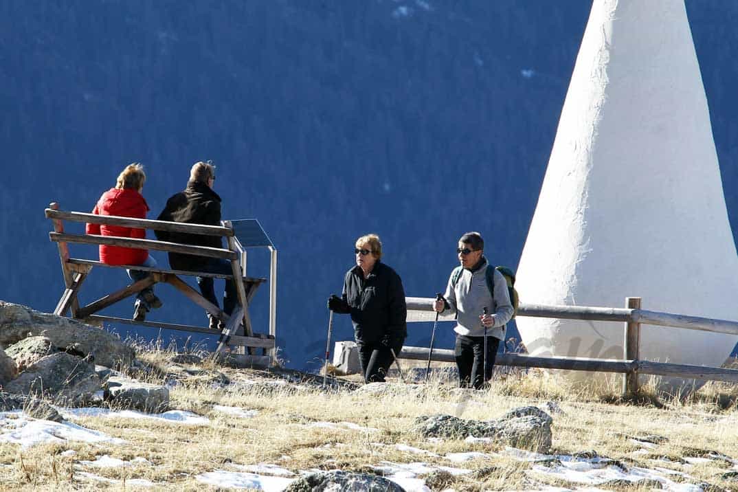 angela-merkel-y--joachim-sauer eligen la montana para pasar sus vacaciones