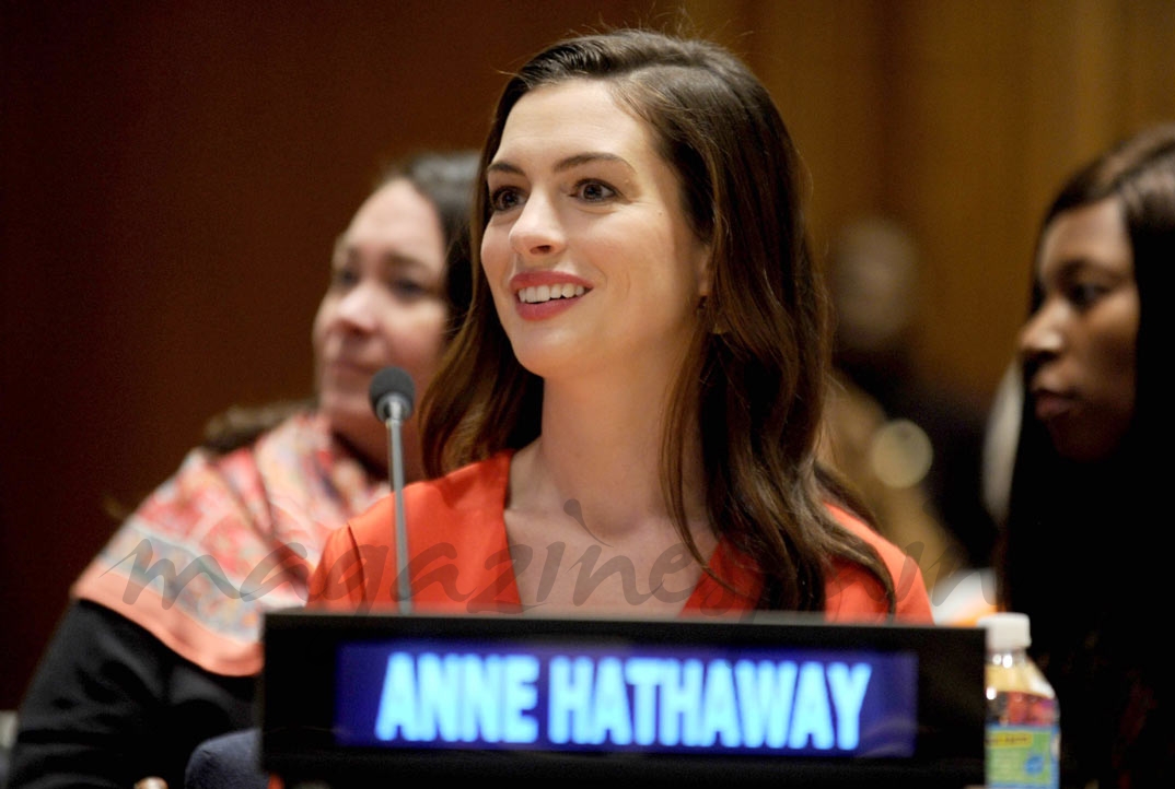 Anne Hathaway en la ONU