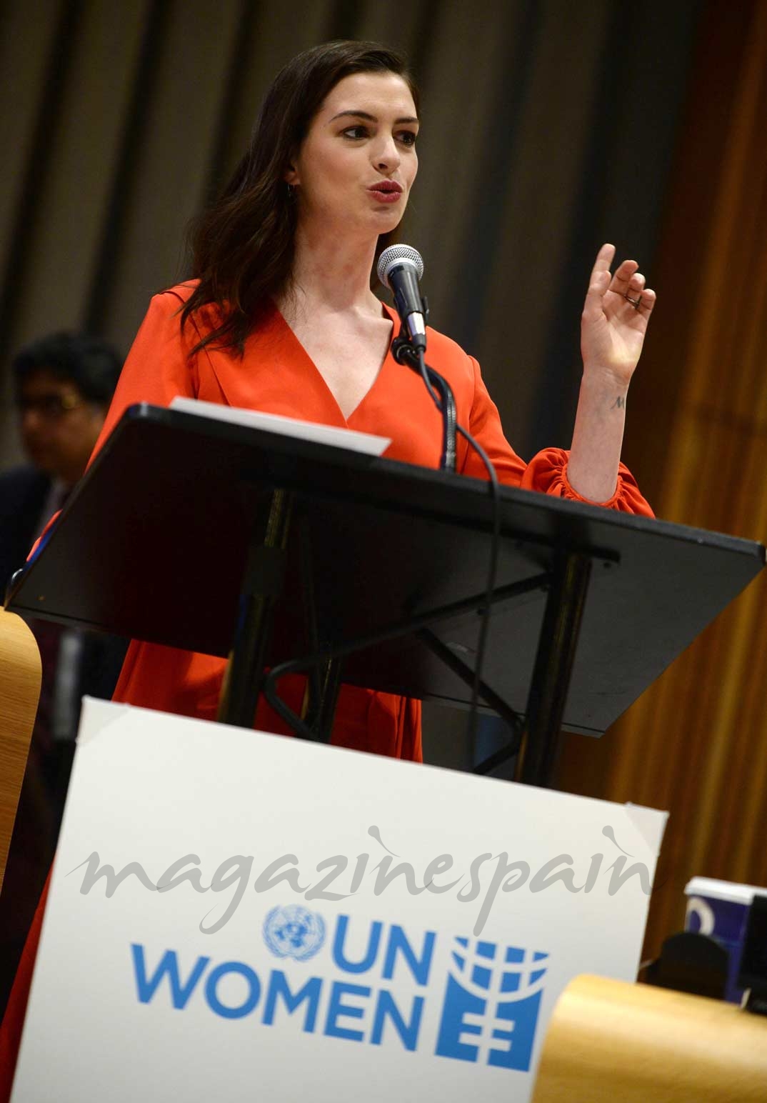 Anne Hathaway en la ONU