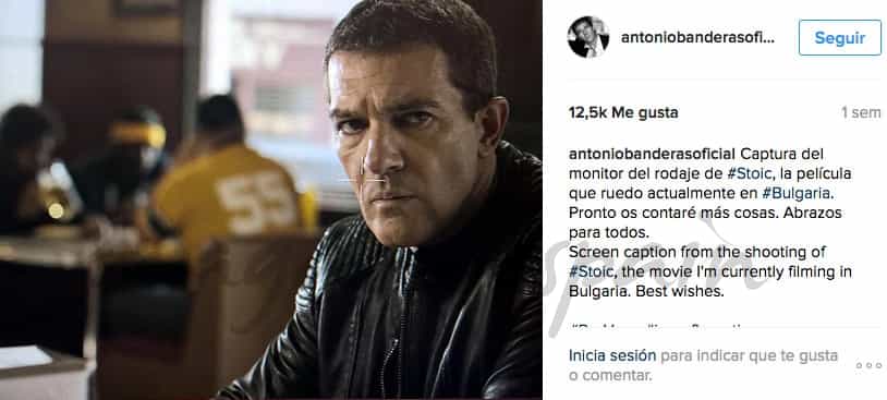 antonio banderas rodaje stoic