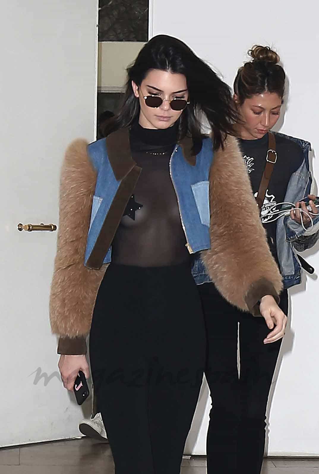 Kendall Jenner transparencias en paris