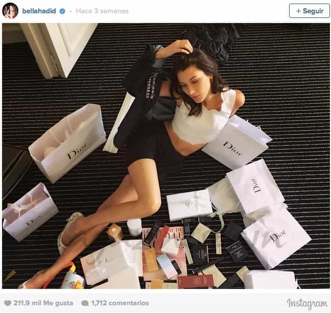 bella hadid embajadors de los perfumes de dior