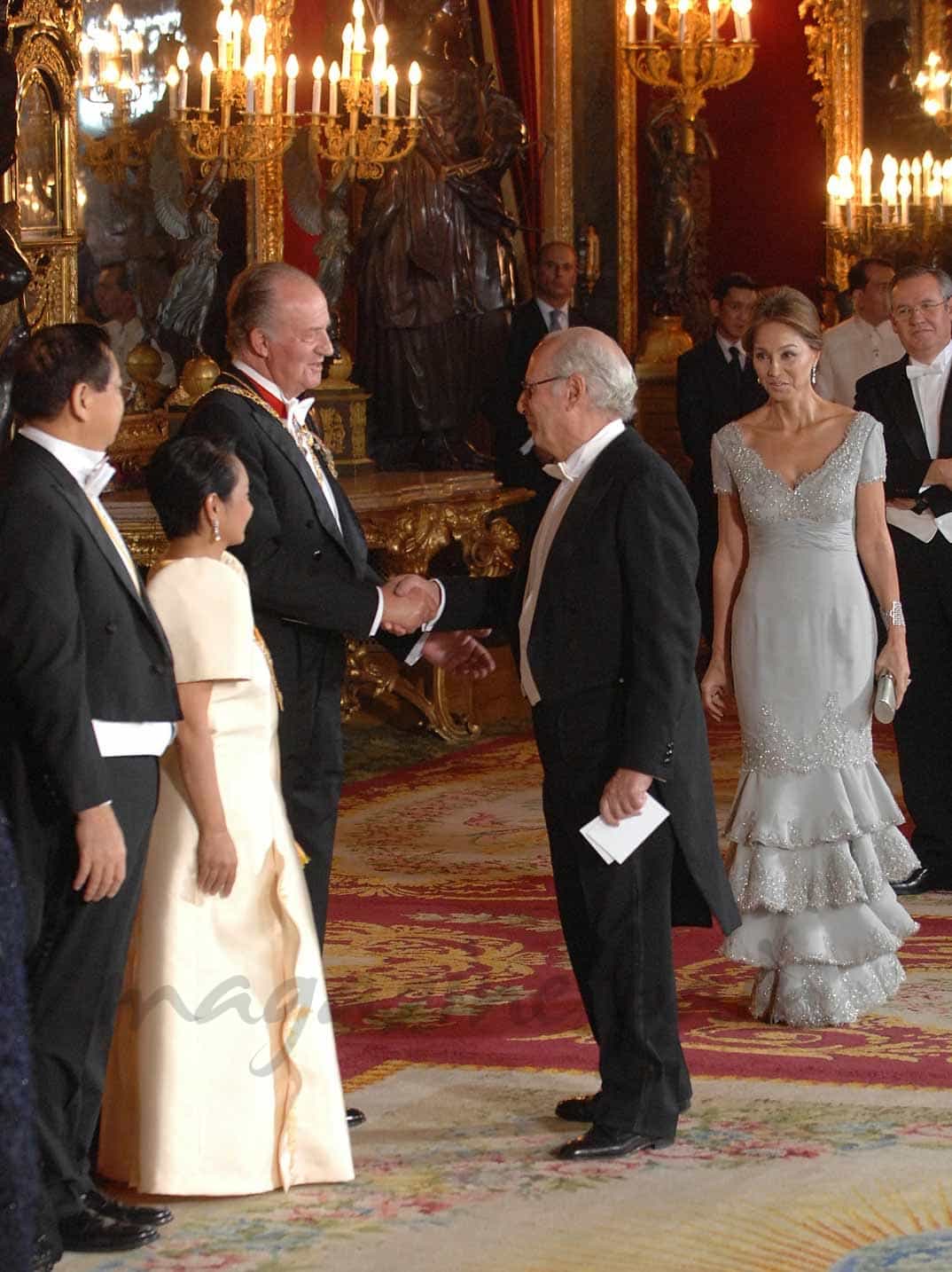 Miguel Boyer con el rey don Juan Carlos (2007)