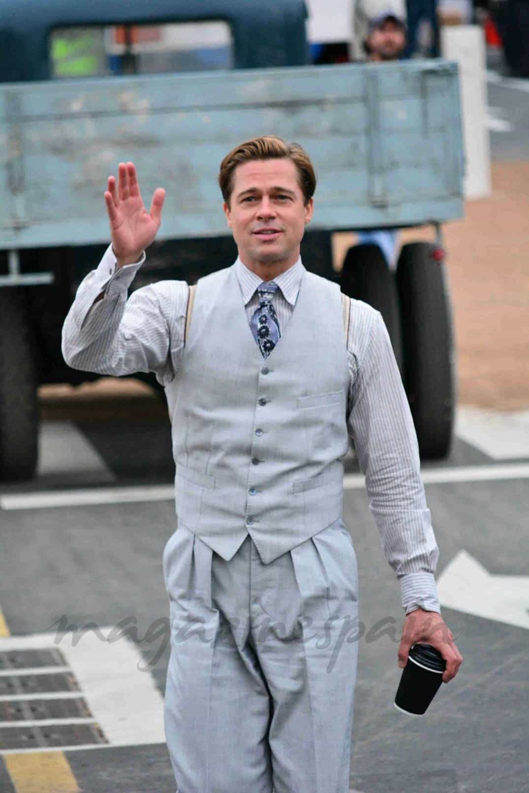 Brad Pitt rodaje en las palmas
