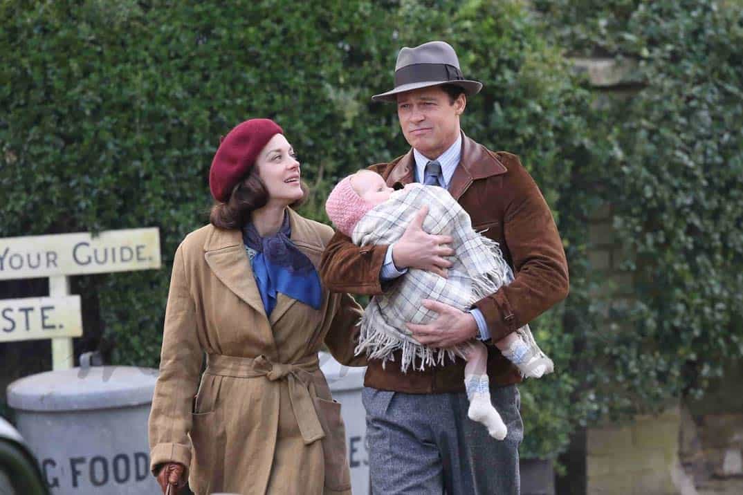 brad-pitt-y-marion-cotillard rodando juntos