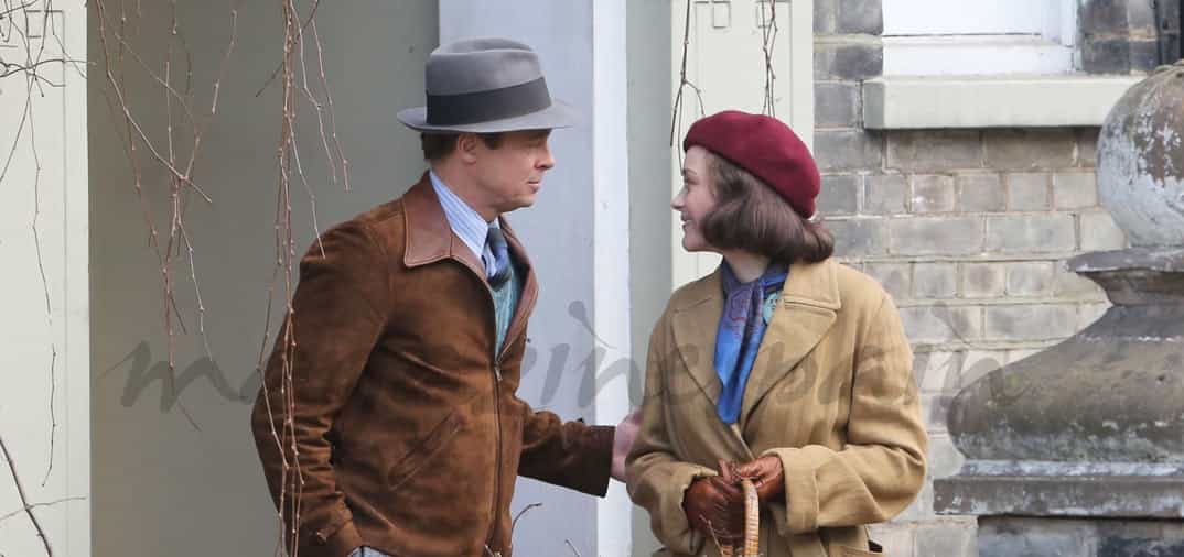 brad-pitt-y-marion-cotillard rodaje