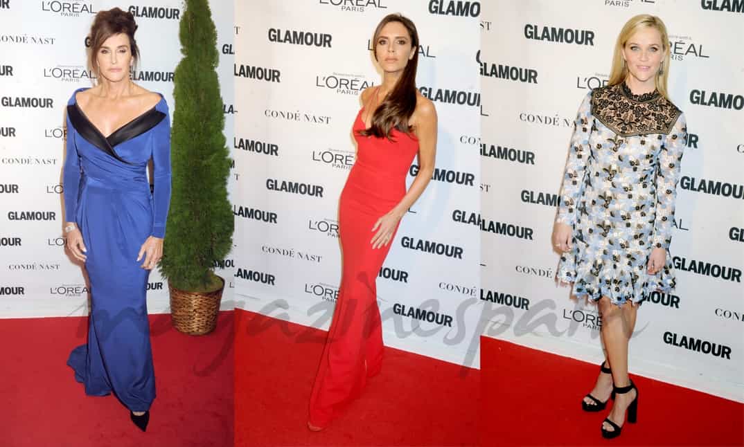 caitlyn jenner -victoria beckham y reese whiterspoon mujeres del año de glamour