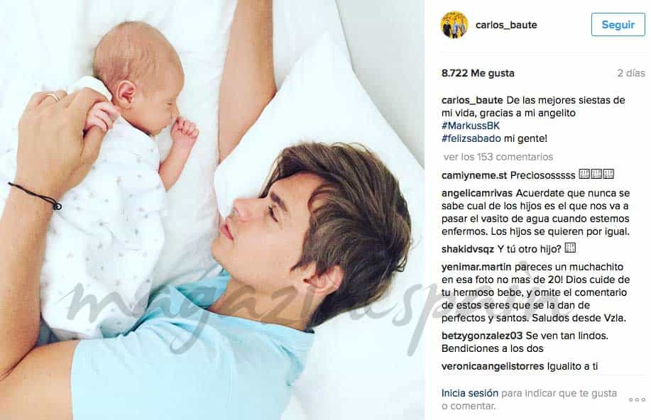 carlos-baute y astrid klisans-presenta en instagram a su hijo markuss