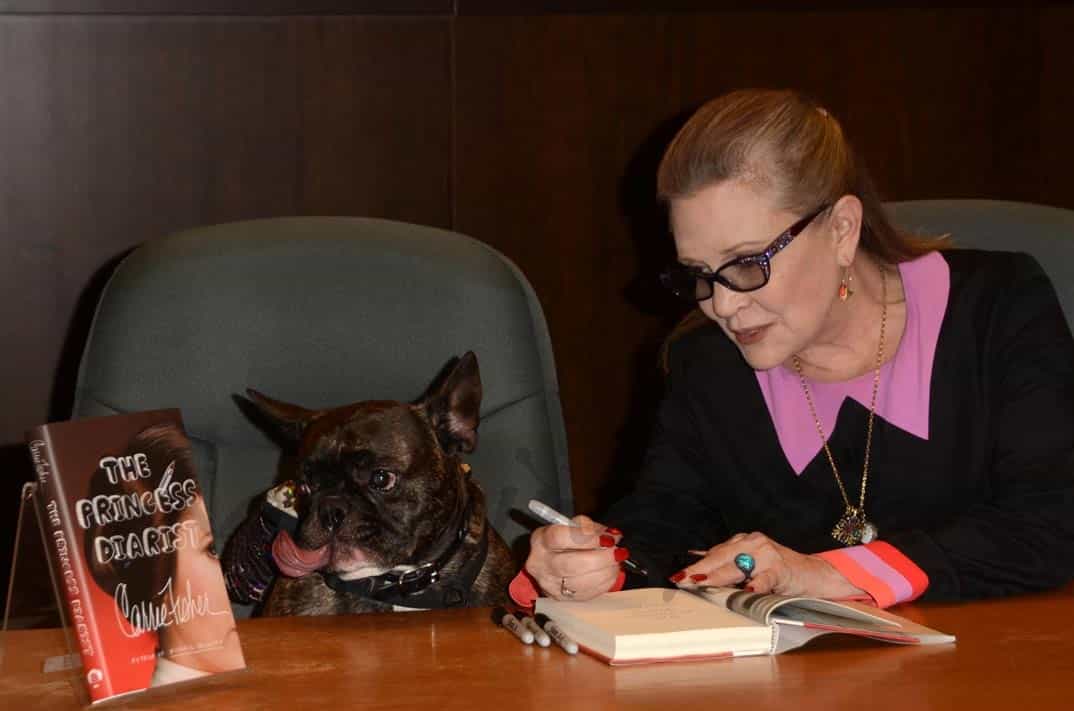 carrie fisher presenta libro en londres