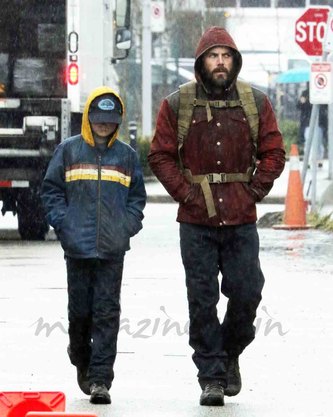 caseu affleck con su hijo