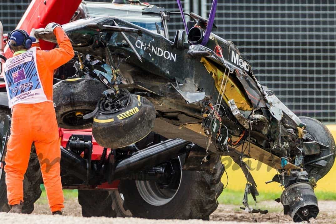 accidente coche de fernando alonso