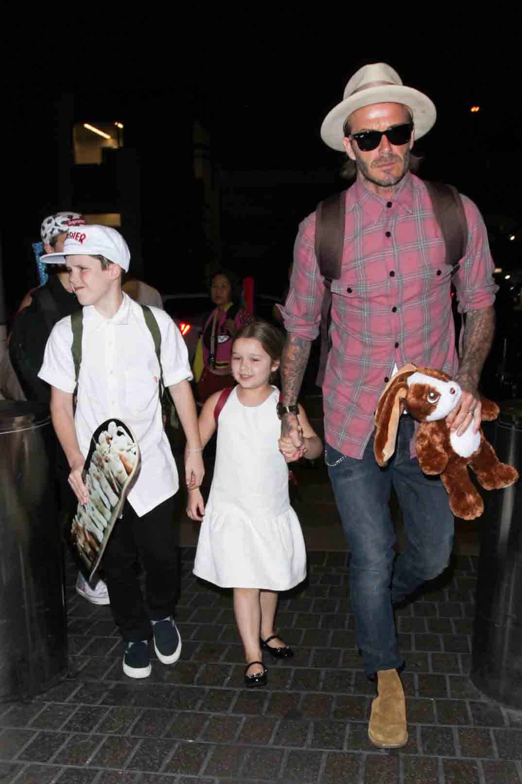 David Beckham e hijos