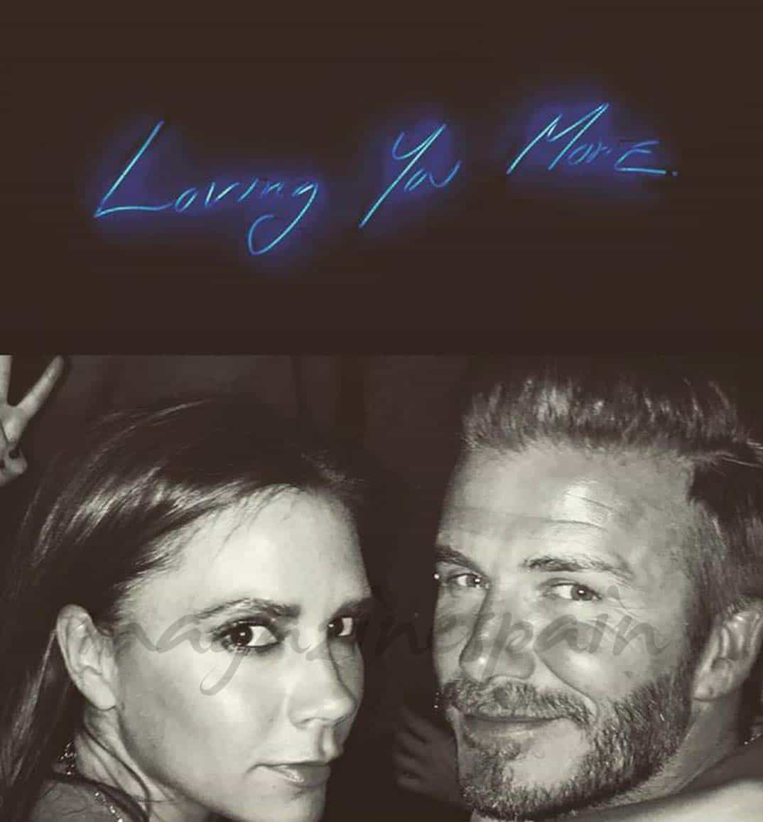 david-y-victoria-beckham en instagram