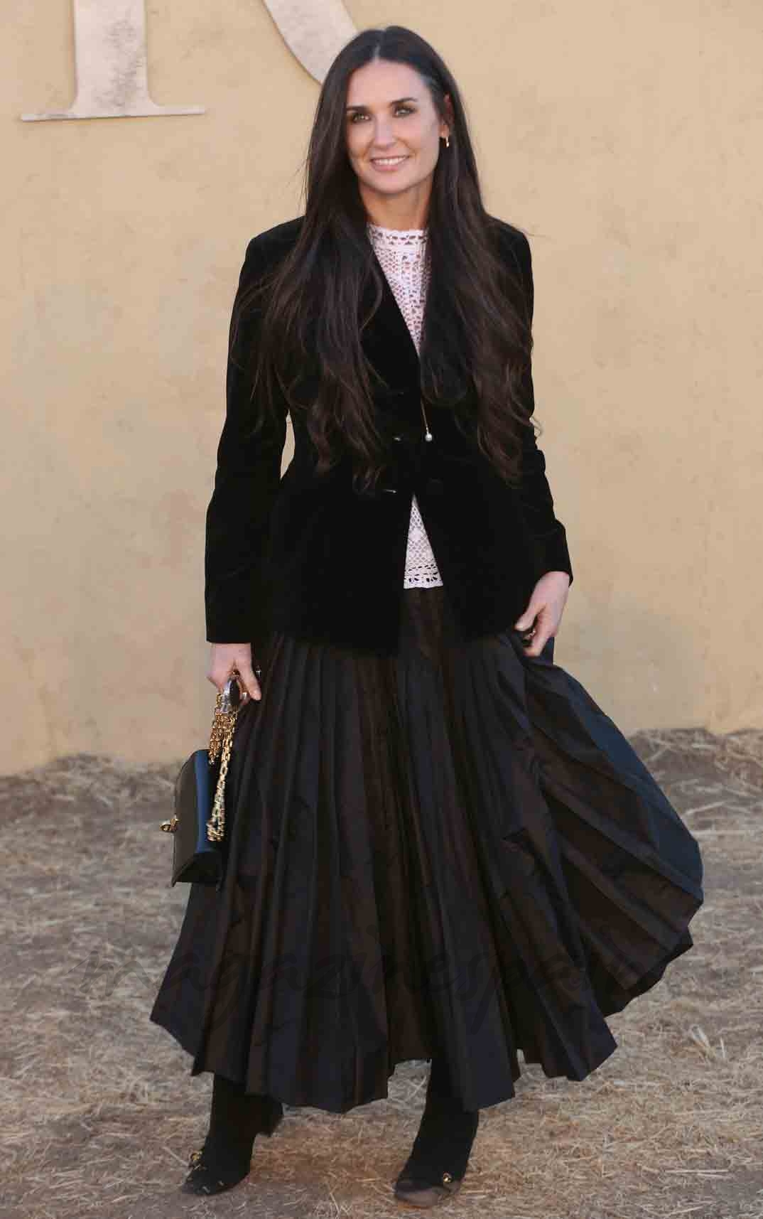 demi moore dior cruise en california