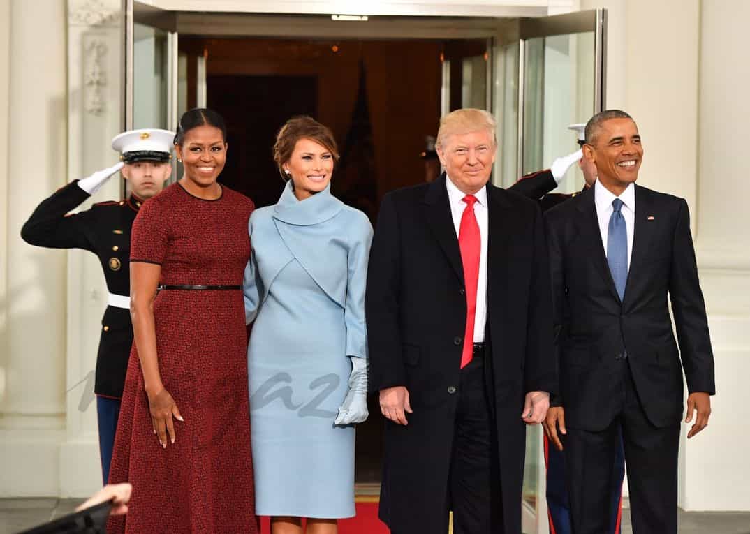 Michelle Obama, Melania Trump, Donald Trump, Barack Obama