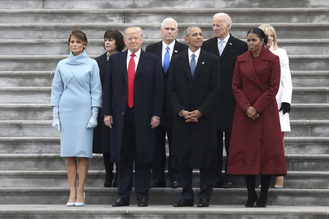 Michelle Obama, Melania Trump, Donald Trump, Barack Obama