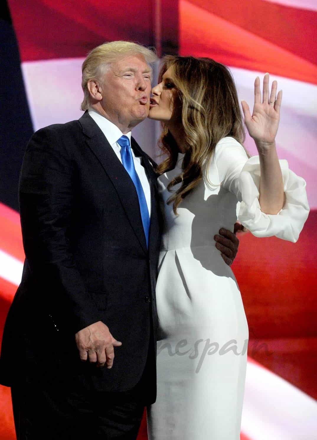 Donald Trump y su esposa Melania Knauss