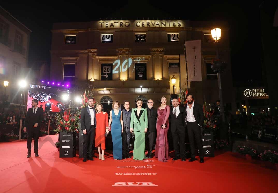 Blanca Suárez, Mario Casas, Carmen Machi, Alex de la Iglesia, Secun de la Rosa - El Bar - Alfombra Roja © Festival Cine de Málaga