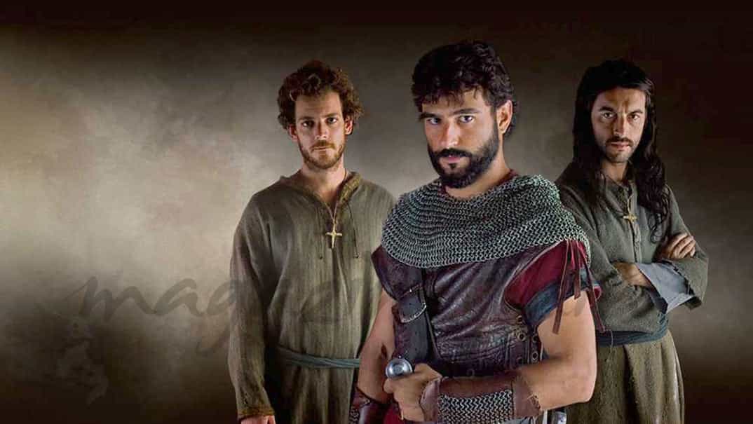 Los hermanos De Catoira, Gonzalo (Antonio Velázquez), Pedro (Javier Rey) y Esteban (Guillermo Barrientos) - El final del camino © RTVE