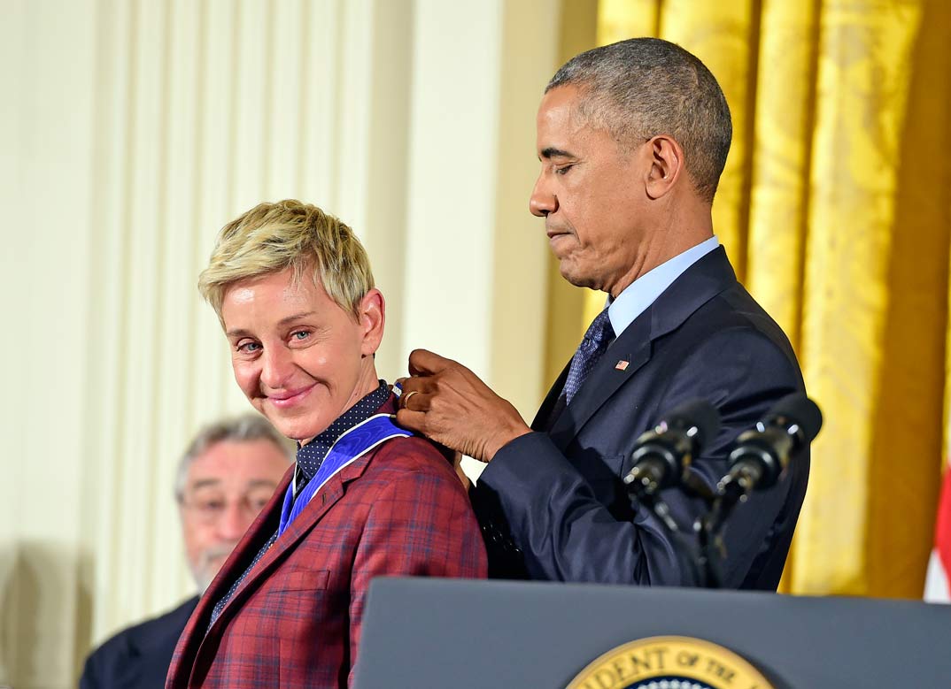 ellen degeneres medalla a la libertad