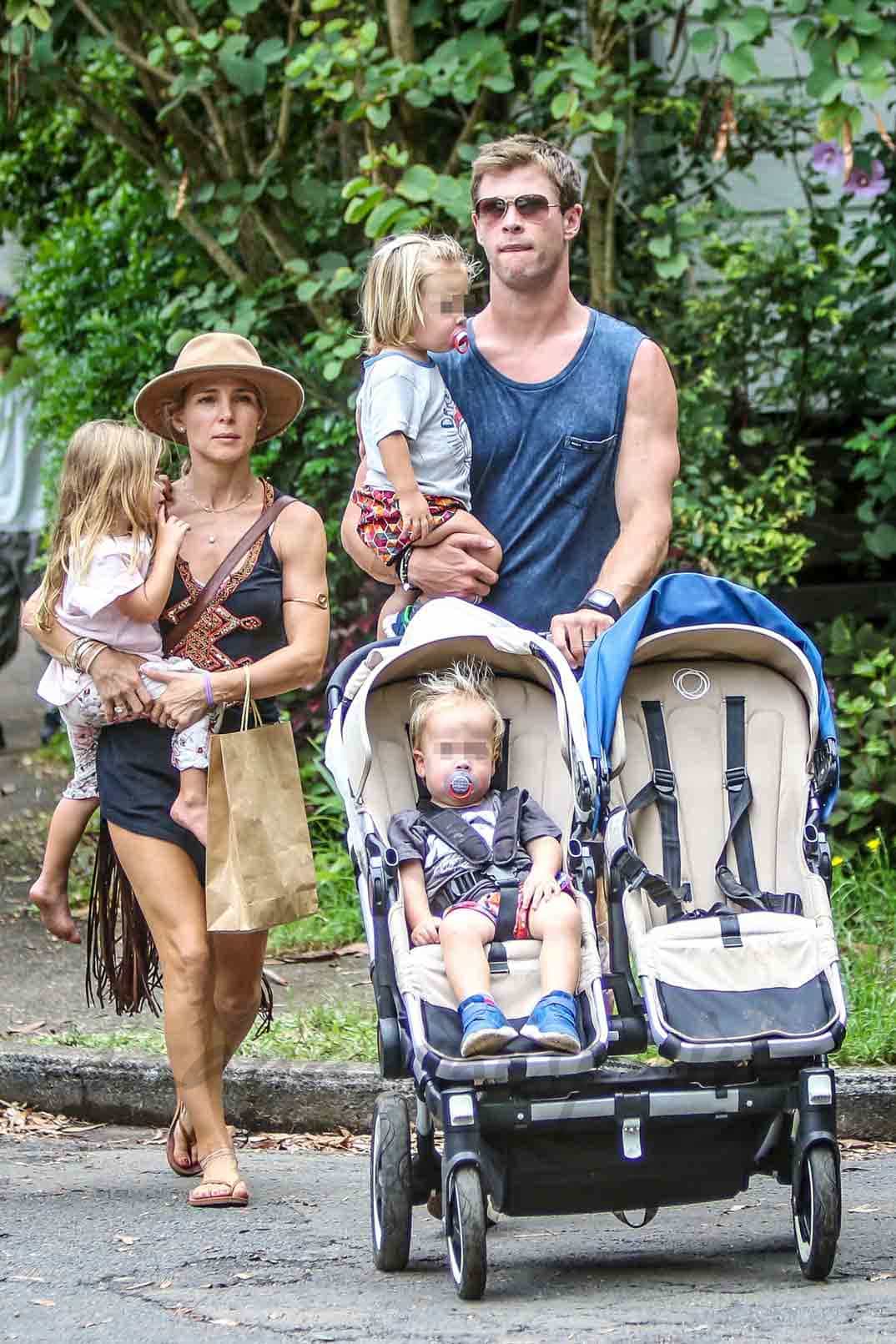 elsa-pataky-y-chris-hemsworth vacaciones en familia en australia