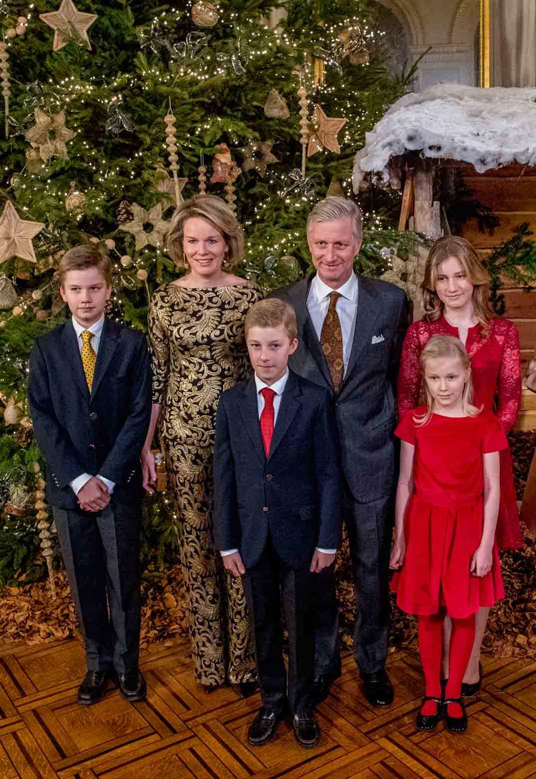 familia real belga en el concierto de navidad