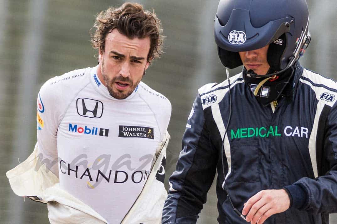 fernando alonso accidente en melbourne