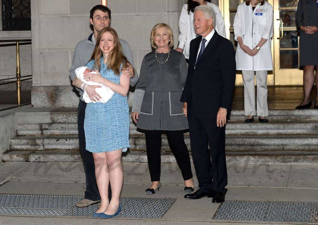 Hillary Clinton con su familia
