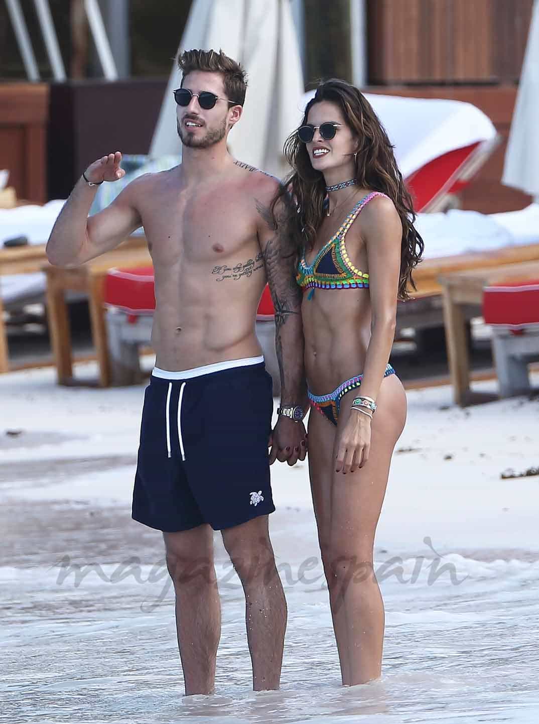 izabel-goulart-y-kevin-trapp vacaciones en el caribe