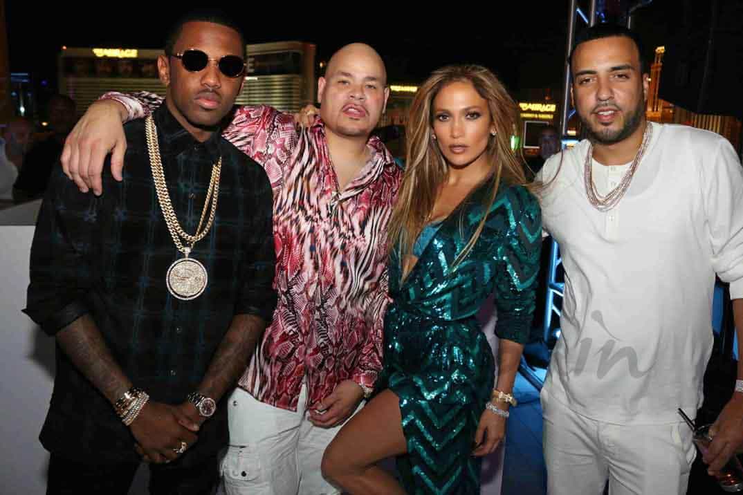 jennifer-lopez-con-casper-smart-y-unos-amigos en su cumpleaños