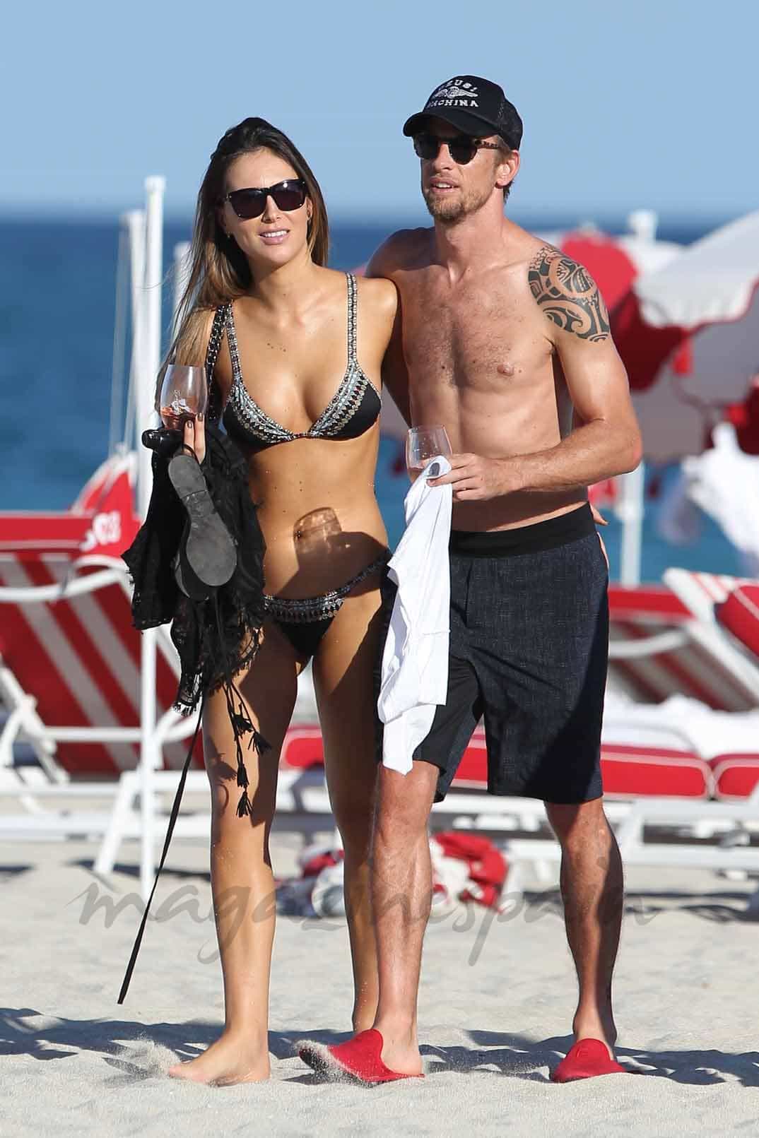 jenson button y brittny ward vacaciones