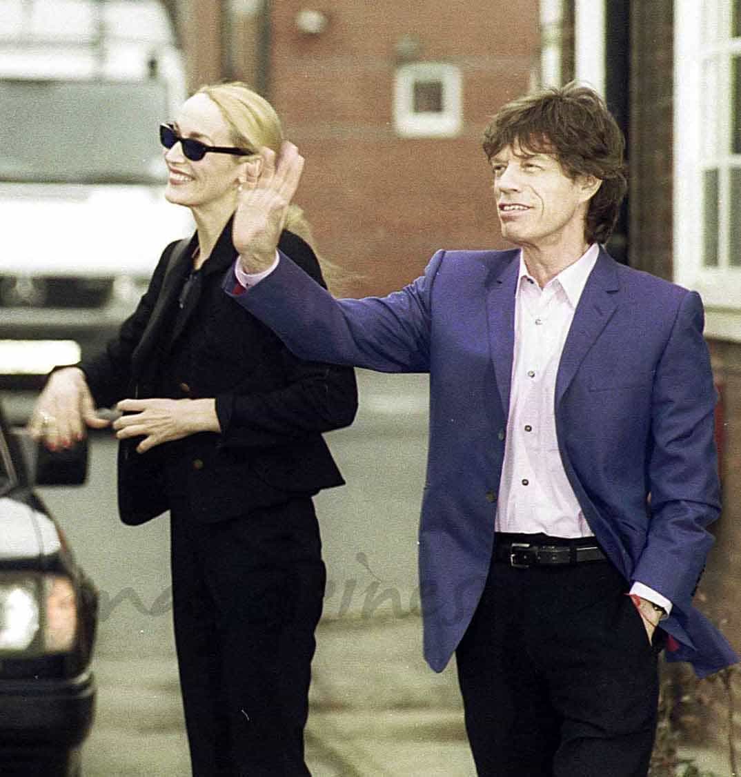 mick jagger y jerry hall
