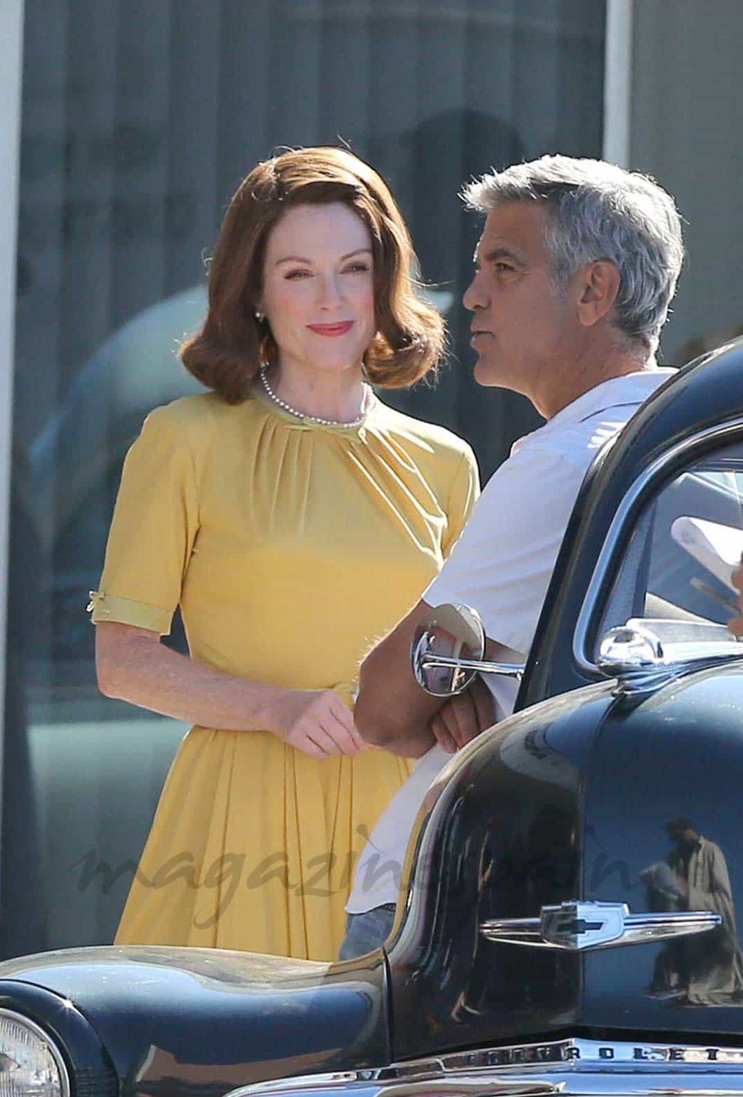 Julianne Moore y George Clooney