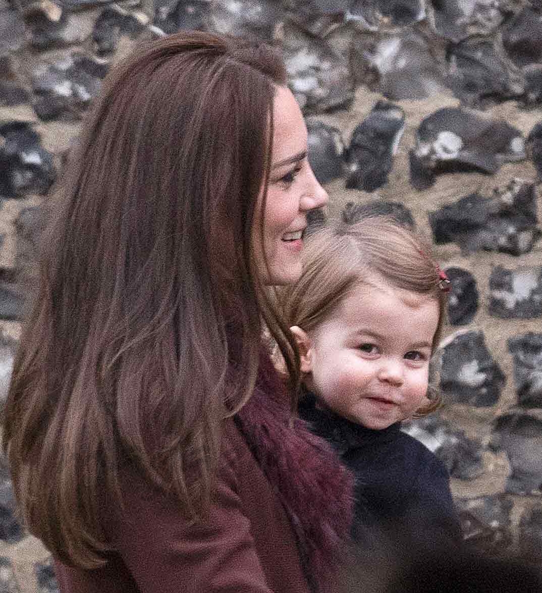 kate middleton en la misa de navidad