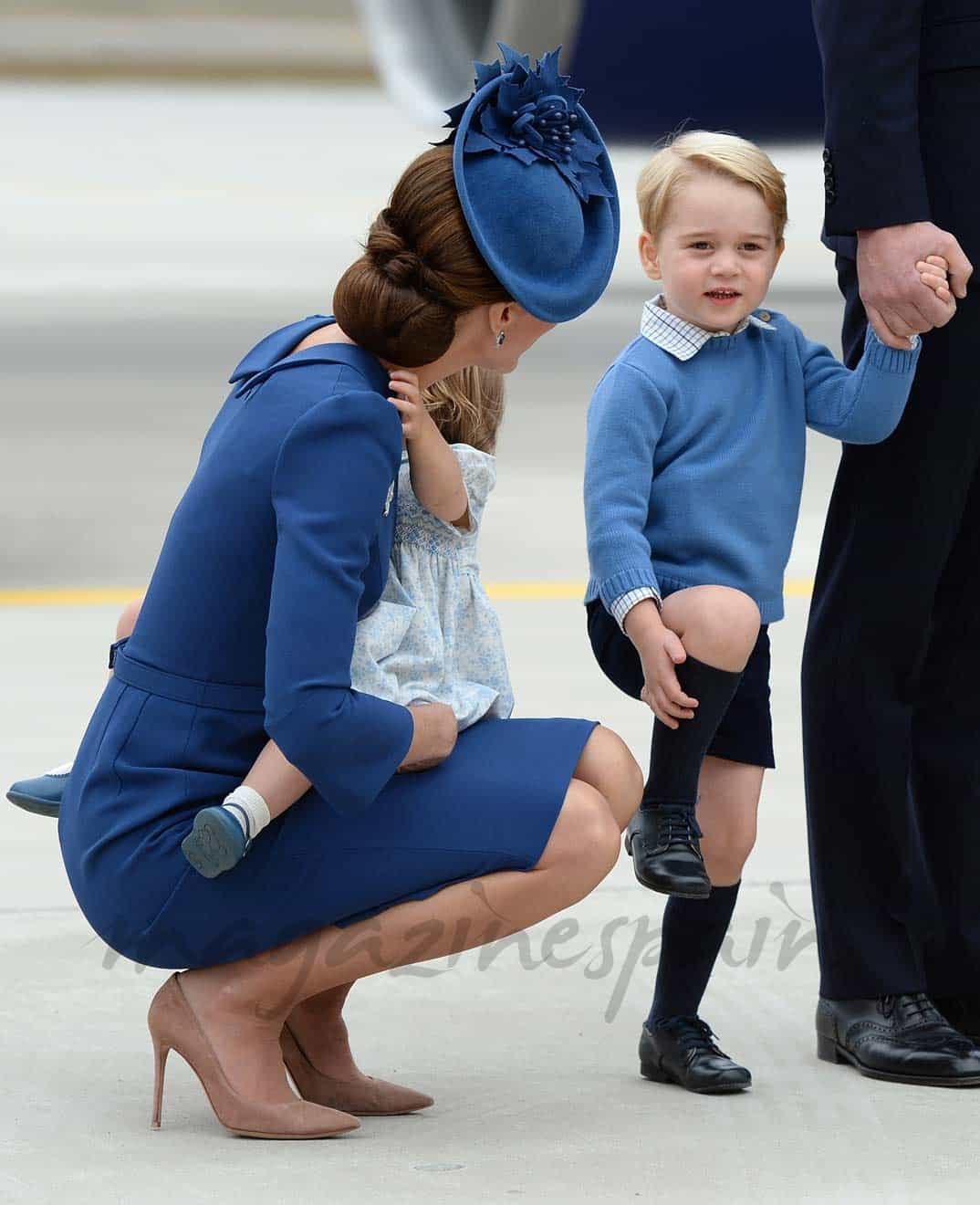 Duquesa de Cambridge, la princesa Charlotte y el príncipe George