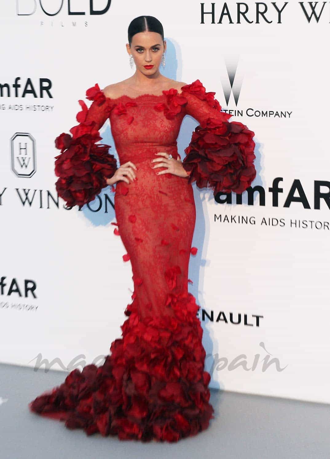 katy perry en la gala amfar